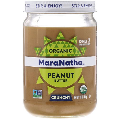 MaraNatha, Organic Peanut Butter, Crunchy, 16 oz (454 g) فوائد