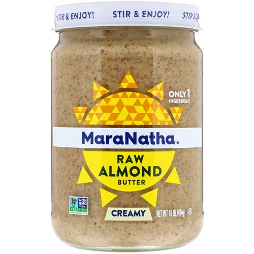 MaraNatha, Raw Almond Butter, Creamy, 16 oz (454 g) فوائد