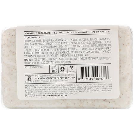Marlowe, Men's Body Scrub Soap Bar, No. 102, 7 oz (198.4 g):الصاب,ن, غسل الجسم