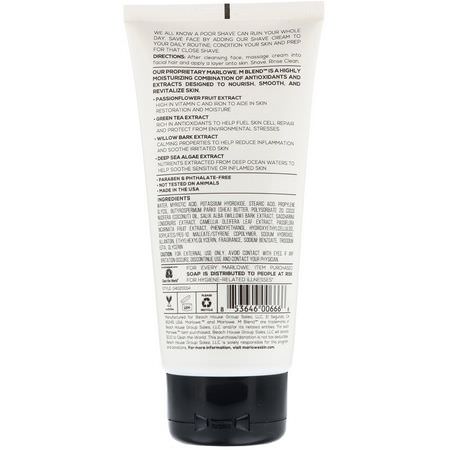 Marlowe, Men's Shave Cream, No. 141, 6 fl oz (177.4 ml):كريم الحلاقة, إزالة الشعر