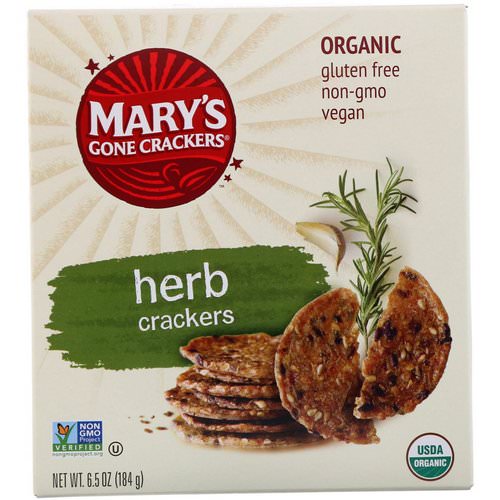 Mary's Gone Crackers, Organic, Herb Crackers, 6.5 oz (184 g) فوائد