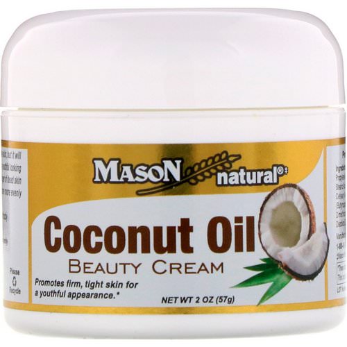 Mason Natural, Coconut Oil Beauty Cream, 2 oz (57 g) فوائد