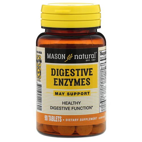 Mason Natural, Digestive Enzymes, 90 Tablets فوائد