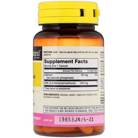 Mason Natural, DIM Diindolylmethane, 100 mg, 60 Capsules:DIM, صحة المرأة