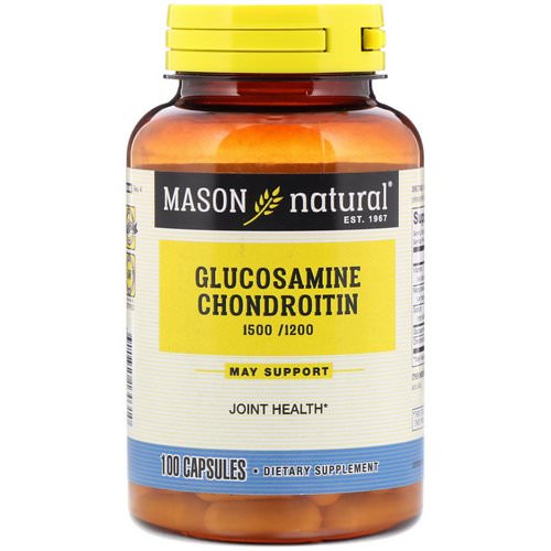 Mason Natural, Glucosamine Chondroitin, 1500/2000, 100 Capsules فوائد