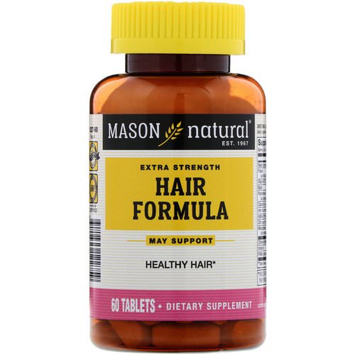 Mason Natural, Extra Strength Hair Formula, 60 Tablets فوائد