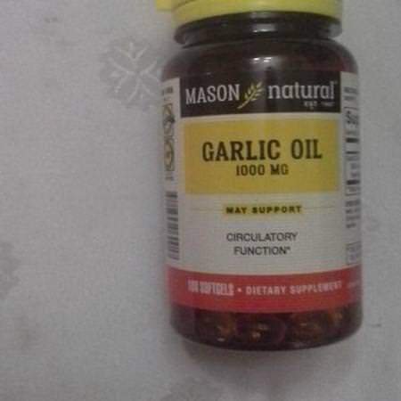 Mason Natural, Garlic Oil, 1000 mg, 100 Softgels