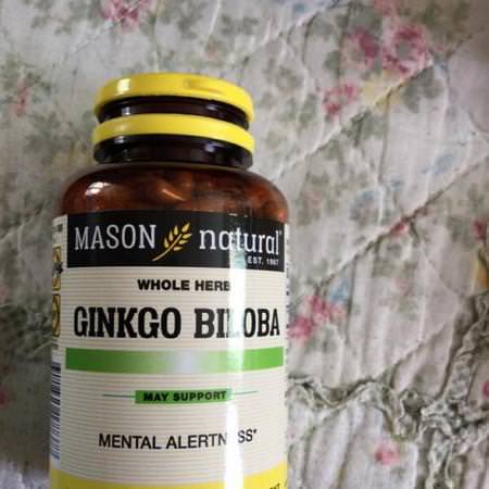 Mason Natural Ginkgo Biloba - الجنكة بيل,با, المعالجة المثلية, الأعشاب