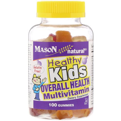 Mason Natural, Healthy Kids, Overall Health Multivitamin, 100 Gummies فوائد