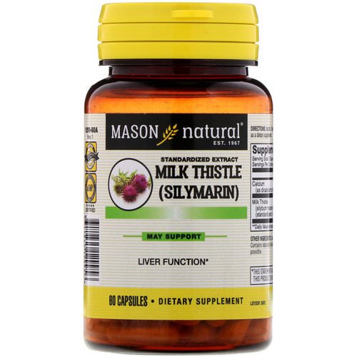 Mason Natural, Milk Thistle (Silymarin), Standardized Extract, 60 Capsules فوائد