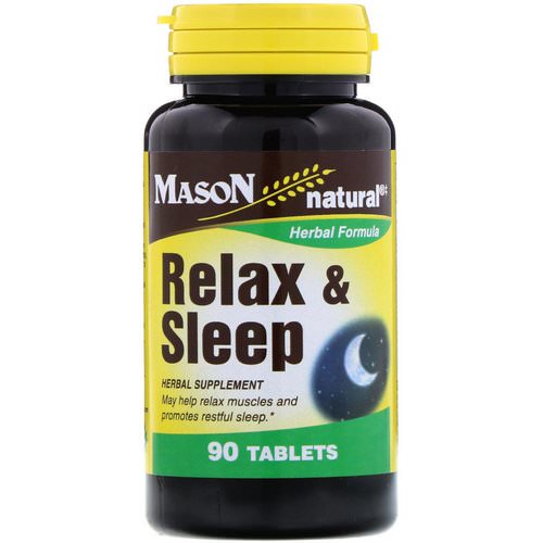 Mason Natural, Relax & Sleep, 90 Tablets فوائد