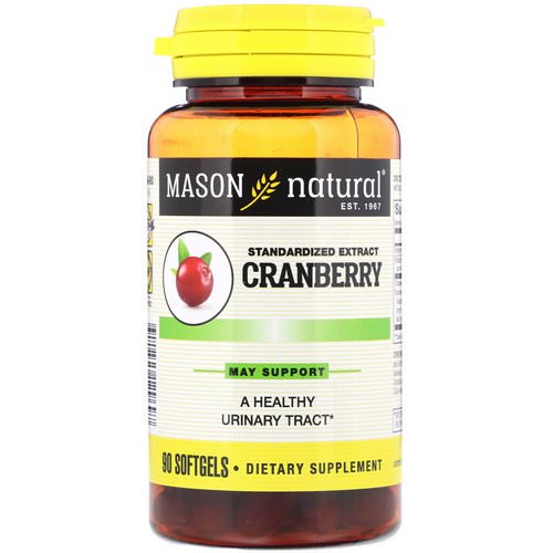 Mason Natural, Standardized Cranberry Extract, 90 Softgels فوائد