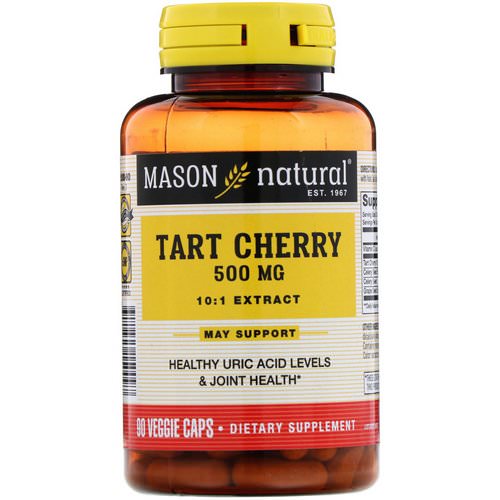Mason Natural, Tart Cherry, 500 mg, 90 Veggie Caps فوائد