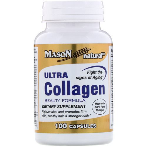 Mason Natural, Ultra Collagen Beauty Formula, 100 Capsules فوائد