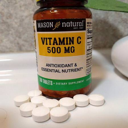 Mason Natural, Vitamin C, 500 mg, 100 Tablets