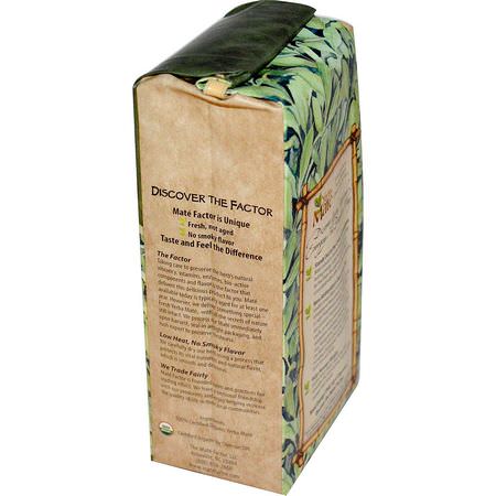 Mate Factor, Organic Yerba Mate, Fresh Green, Loose Herb Tea, 12 oz (340 g):الشاي الأخضر, يربا ماتي