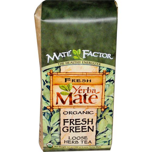 Mate Factor, Organic Yerba Mate, Fresh Green, Loose Herb Tea, 12 oz (340 g) فوائد