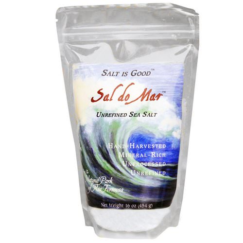 Mate Factor, Sal do Mar, Unrefined Sea Salt, 16 oz (454 g) فوائد
