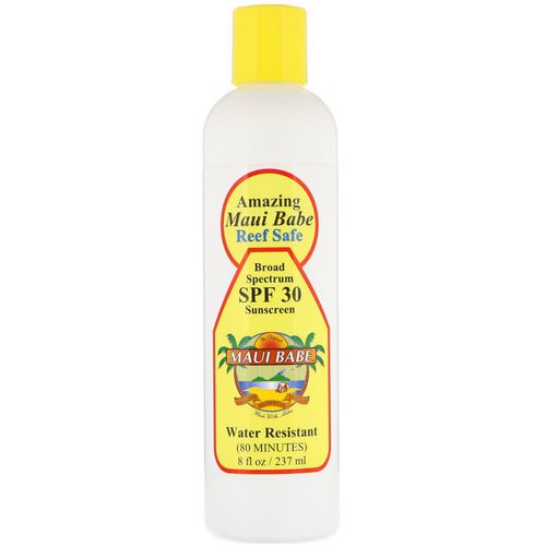 Maui Babe, Amazing Sunscreen, SPF 30, Reef Safe, 8 fl oz (237 ml) فوائد