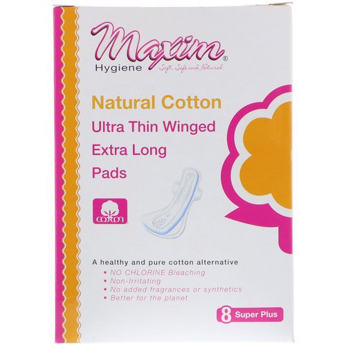 Maxim Hygiene Products, Ultra Thin Winged Extra Long Pads, Super Plus, 8 Pads فوائد