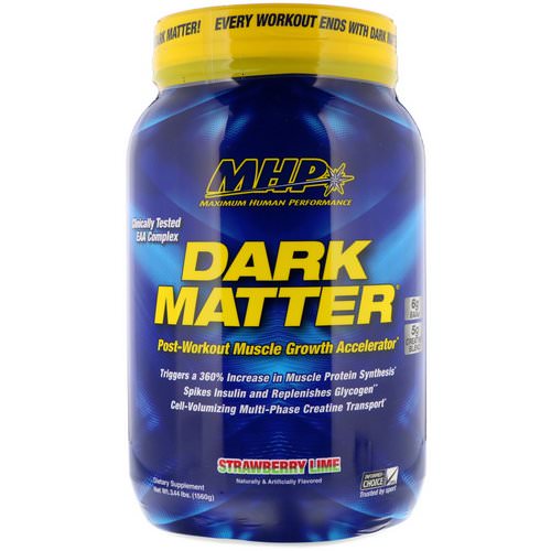 MHP, Dark Matter, Post-Workout Muscle Growth Accelerator, Strawberry Lime, 3.44 lbs (1560 g) فوائد