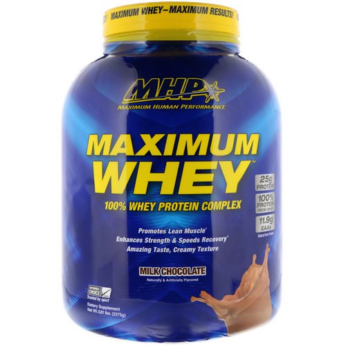 MHP, Maximum Whey, Milk Chocolate, 5.01 lbs (2275 g) فوائد