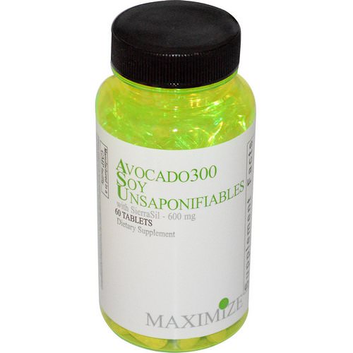 Maximum International, Avocado 300 Soy Unsaponifiables, 600 mg, 60 Tablets فوائد