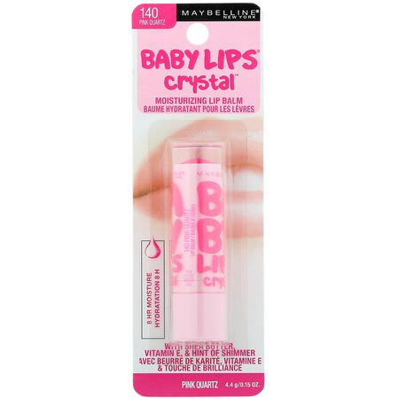 Maybelline, Baby Lips Crystal, Moisturizing Lip Balm, 140 Pink Quartz, 0.15 oz (4.4 g):علاجات, مرهم الشفة
