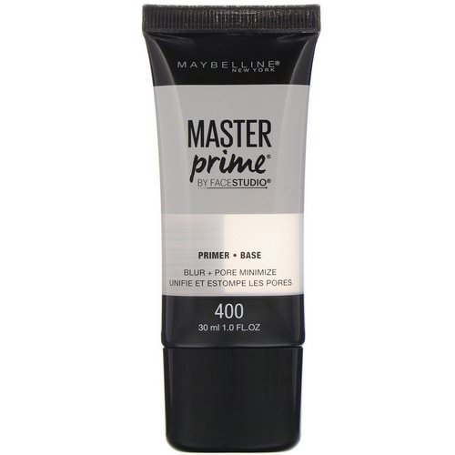 Maybelline, FaceStudio, Master Prime, Primer Base, 400 Blur + Pore Minimize, 1 fl oz (30 ml) فوائد
