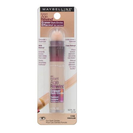 Maybelline, Instant Age Rewind, Eraser Dark Circles Treatment Concealer, 110 Fair, 0.2 fl oz (6 ml):خافي العي,ب, ال,جه