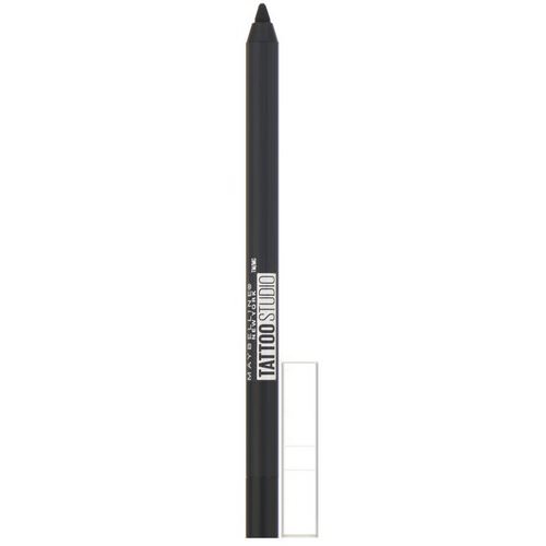 Maybelline, TattooStudio, Gel Eyeliner Pencil, 900 Deep Onyx, 0.04 oz (12 g) فوائد
