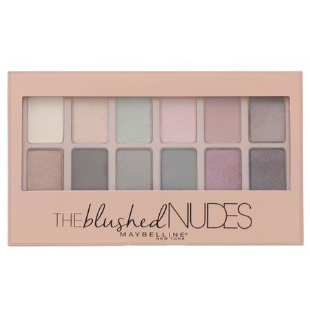 Maybelline, The Blushed Nudes Eyeshadow Palette, 0.34 oz (9.6 g):هدايا للمكياج, ظلال العي,ن