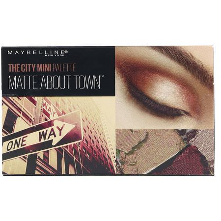 Maybelline, The City Mini Eyeshadow Palette, 480 Matte About Town, 0.14 oz:هدايا للمكياج, ظلال العي,ن