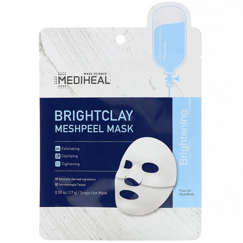 Mediheal, Brightclay, Meshpeel Mask, 1 Sheet, 0.59 oz. (17 g) فوائد