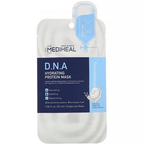 Mediheal, D.N.A Hydrating Protein Mask, 1 Sheet, 0.84 fl oz (25 ml) فوائد