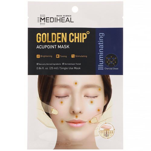 Mediheal, Golden Chip, Acupoint Mask, 1 Sheet, 0.84 fl oz (25 ml) فوائد