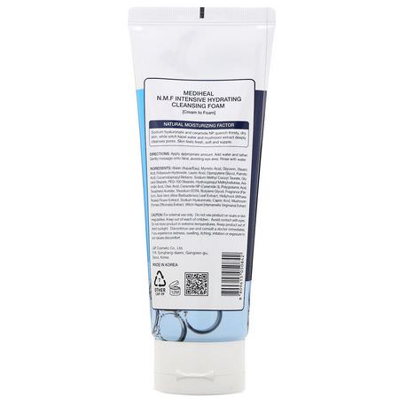 Mediheal, N.M.F Intensive Hydrating Cleansing Foam, 5 fl oz (150 ml):المنظفات, غسل ال,جه