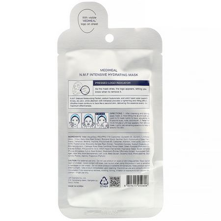 Mediheal, N.M.F Intensive Hydrating Mask, 1 Sheet, 0.91 fl. oz (27 ml):أقنعة مرطبة, أقنعة K-جمال لل,جه