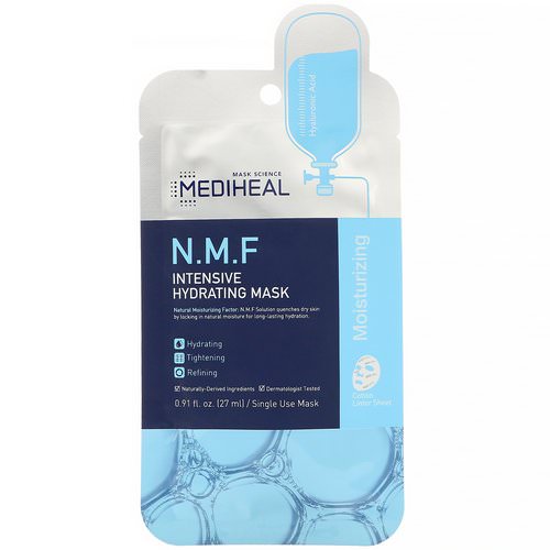Mediheal, N.M.F Intensive Hydrating Mask, 1 Sheet, 0.91 fl. oz (27 ml) فوائد