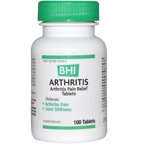 MediNatura, BHI, Arthritis, 100 Tablets فوائد