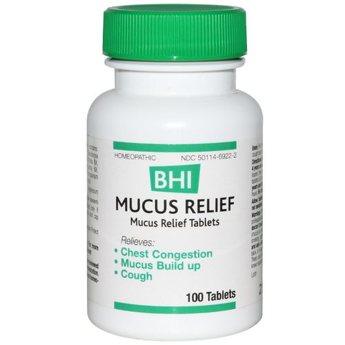 MediNatura, BHI, Mucus Relief, 100 Tablets فوائد