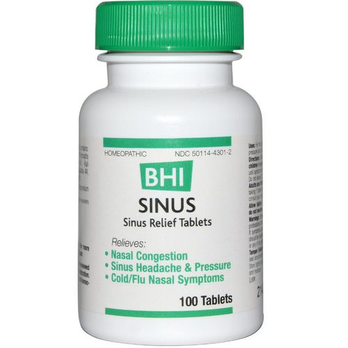 MediNatura, BHI, Sinus, 100 Tablets فوائد