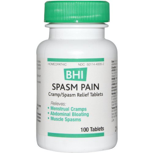 MediNatura, BHI, Spasm Pain, 100 Tablets فوائد