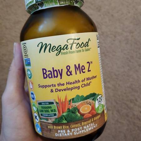MegaFood, Baby & Me 2, 120 Tablets