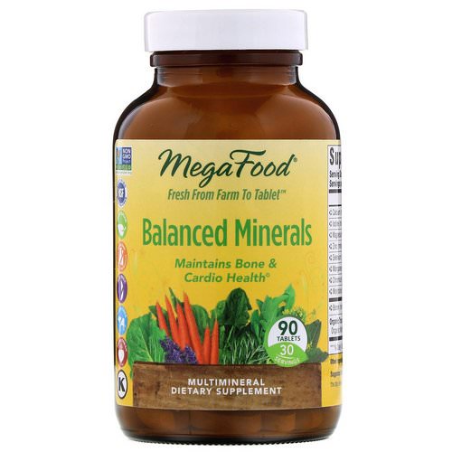 MegaFood, Balanced Minerals, 90 Tablets فوائد