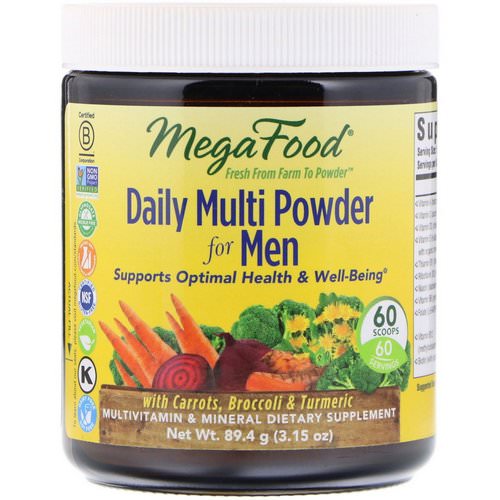 MegaFood, Daily Multi Powder for Men, 3.15 oz (89.4 g) فوائد