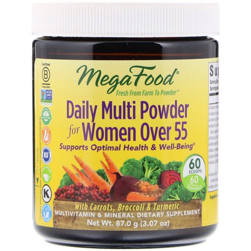 MegaFood, Daily Multi Powder for Women Over 55, 3.07 oz (87.0 g) فوائد