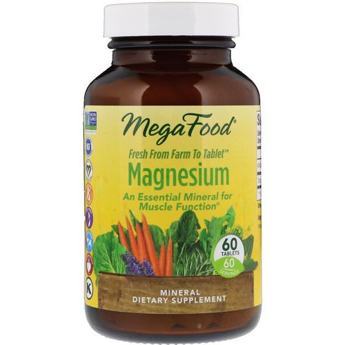 MegaFood, Magnesium, 60 Tablets فوائد