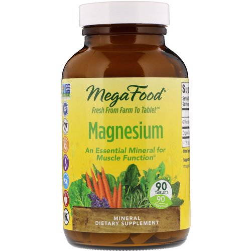 MegaFood, Magnesium, 90 Tablets فوائد