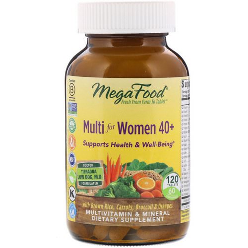 MegaFood, Multi for Women 40+, 120 Tablets فوائد
